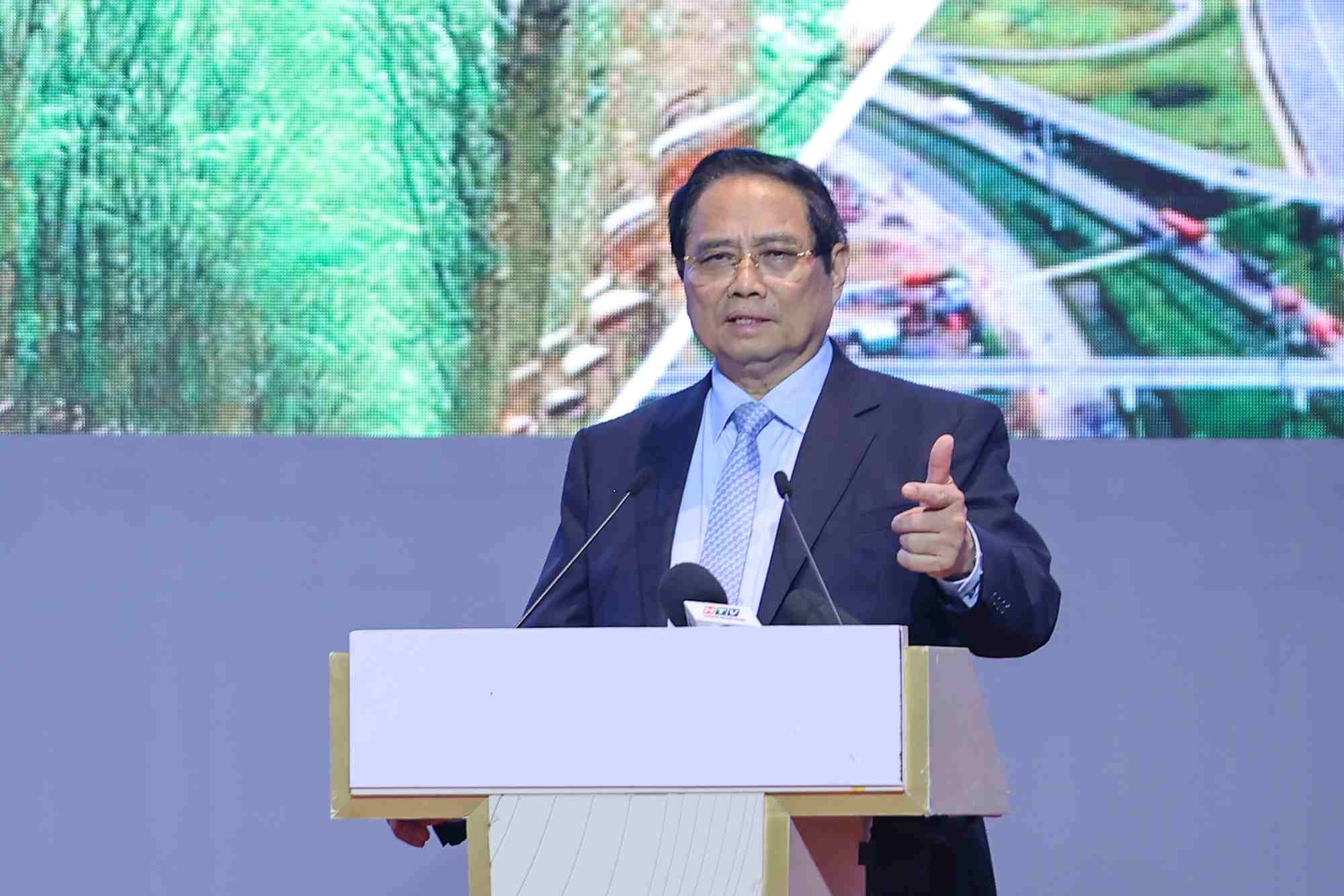 Thủ tướng Phạm Minh Chính phát biểu kết luận hội nghị.